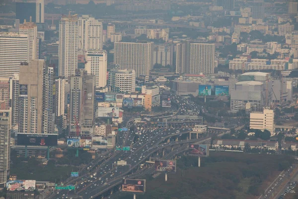 Flygfoto över bangkok city — Stockfoto