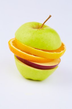 Meyve kesme: elma, portakal, armut 