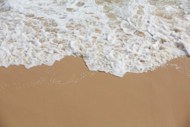 Tropikal okyanus plaj dalgalar ile