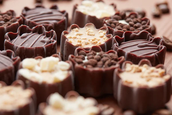 Zoete chocolade snoepjes — Stockfoto