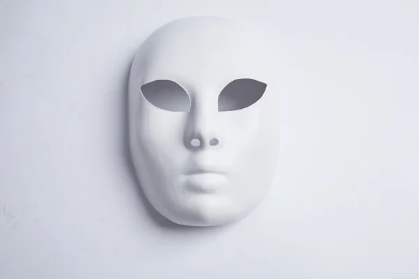 Białe maski weneckie — Zdjęcie stockowe