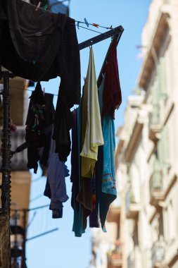 Sokak ve Barcelona mimarisi 