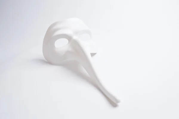 White venetian mask — Stock Photo, Image