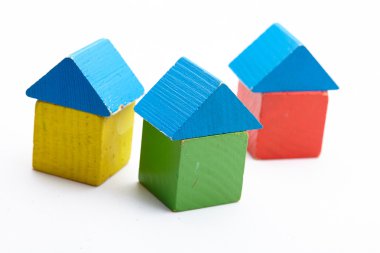 Evler ahşap blokları