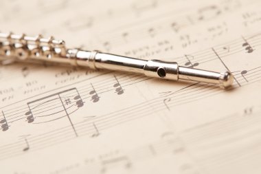 flüt notları içinde belgili tanımlık geçmiş