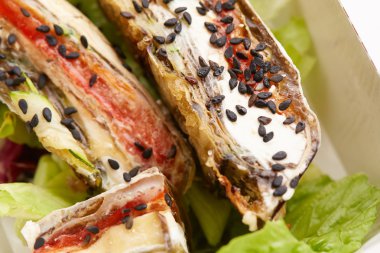 sebze ile peynir rulo