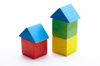 Evler ahşap blokları