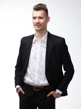 Kendine güvenen genç işadamı 