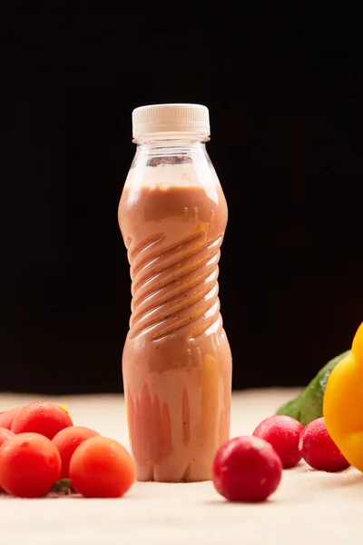 Bottle of juice or smoothie — Stock Photo, Image