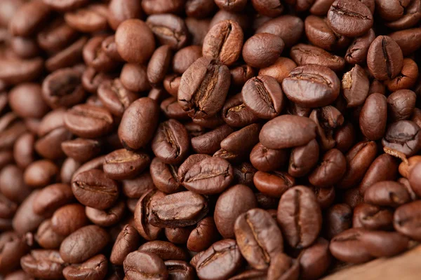 Kahve çekirdekleri yakın plan.