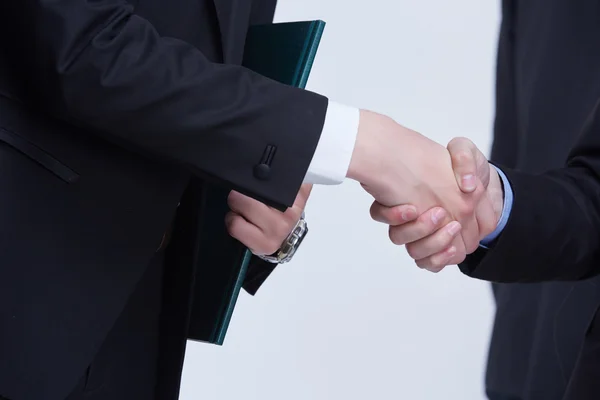 Affärsmän framgångsrika handslag — Stockfoto
