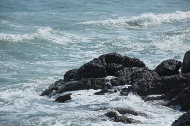 Deniz kıyısındaki dalgalar