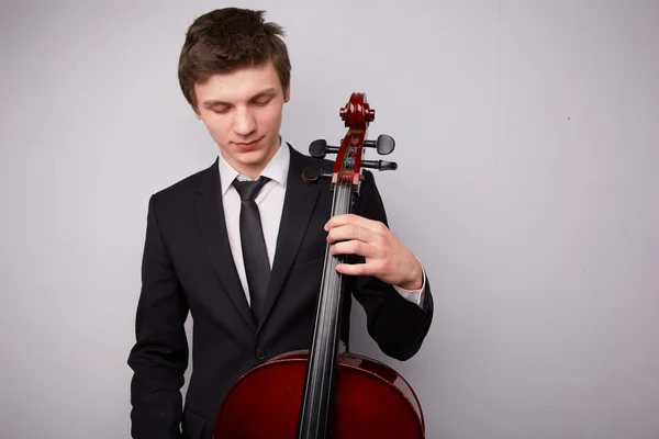 Young man with cello