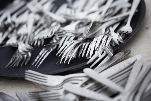 Clean utensils on drying — Stock Photo, Image