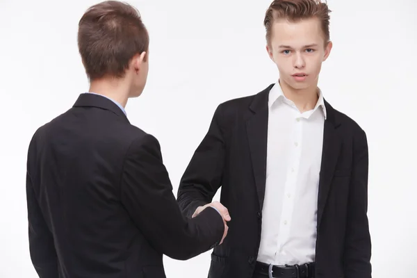 Dos jóvenes empresarios reunidos — Foto de Stock