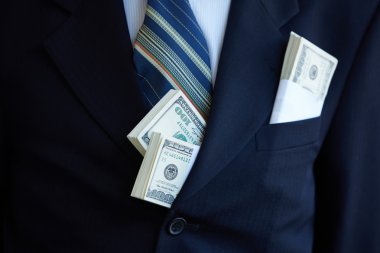 Cebinden para dışarı yapışmasını 