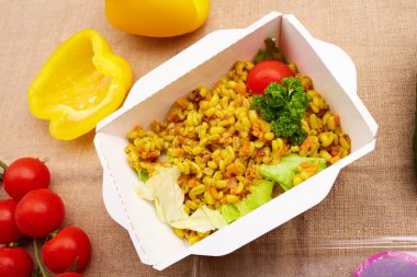 arpa ve zerdeçal ile sebze