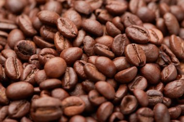 Kahve çekirdekleri yakın plan.