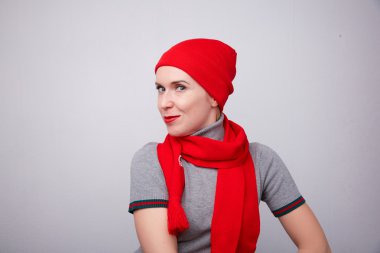 Güzel sarışın komik kadın