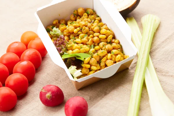 zerdeçal ile sebze ve fasulye