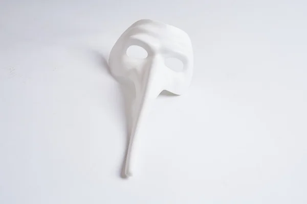 White venetian mask — Stock Photo, Image