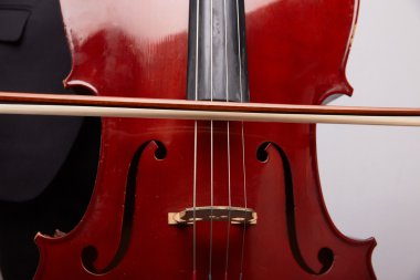 Çello ile genç adam 