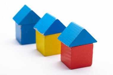 Evler ahşap blokları