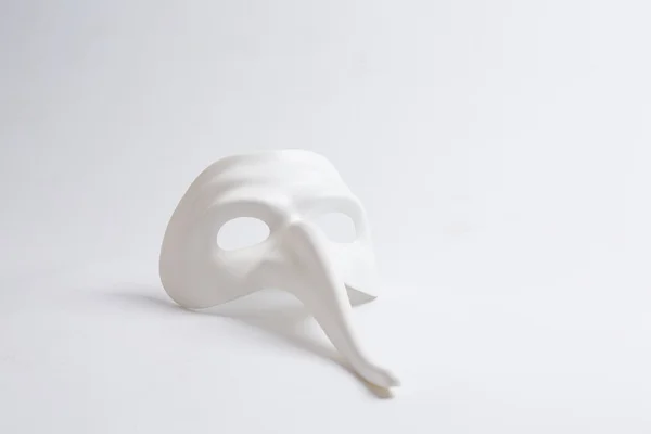 White venetian mask — Stock Photo, Image