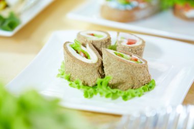 Rolls sebze ve peynir ile