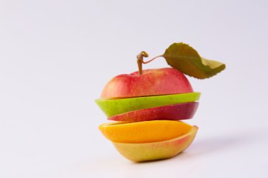 kesim, dilimlenmiş meyve yığını