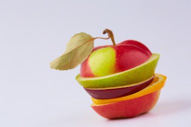 kesim, dilimlenmiş meyve yığını