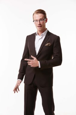 genç işadamı işaretleme