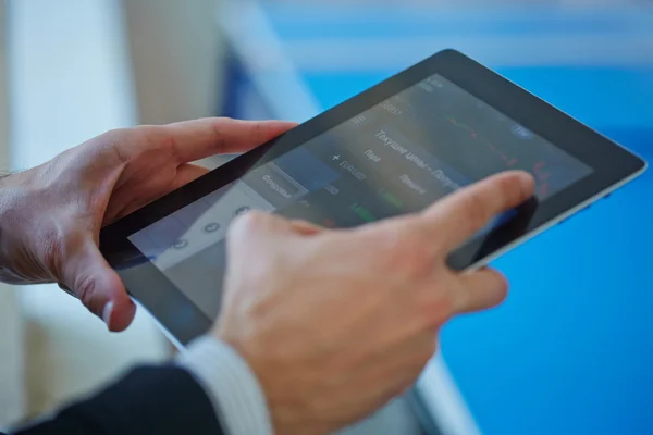 Businessman with digital tablet — Stock Photo, Image