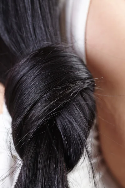 Long black hair — Stock Photo, Image