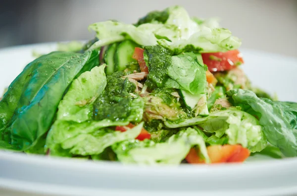 Gemüsesalat auf Teller — Stockfoto