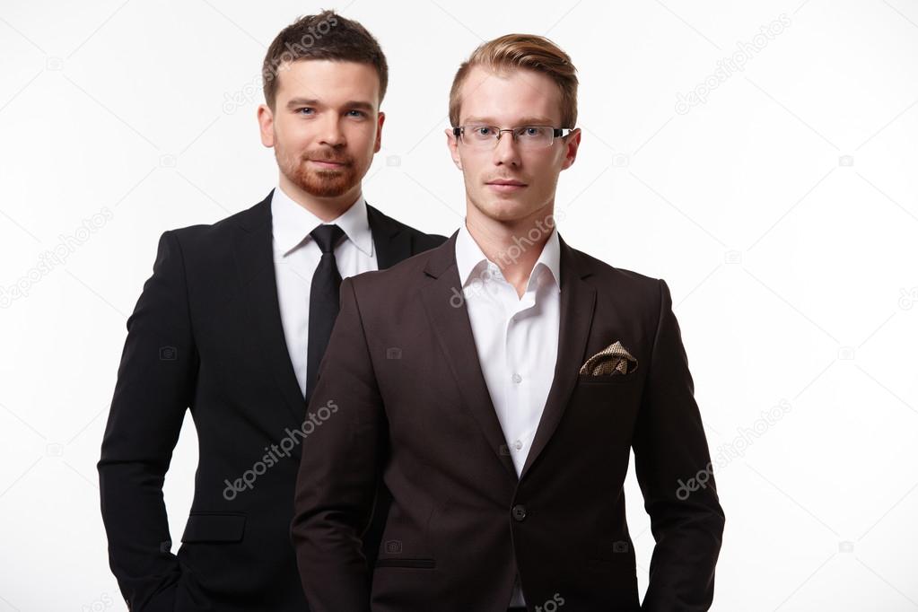 handsome confident  businessmen