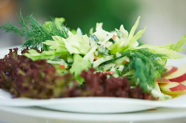 Groentesalade op bord — Stockfoto