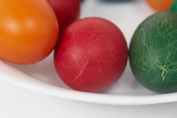 Pâques oeufs peints colorés — Photo