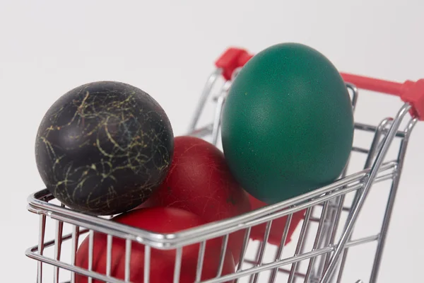 Páscoa ovos pintados coloridos — Fotografia de Stock