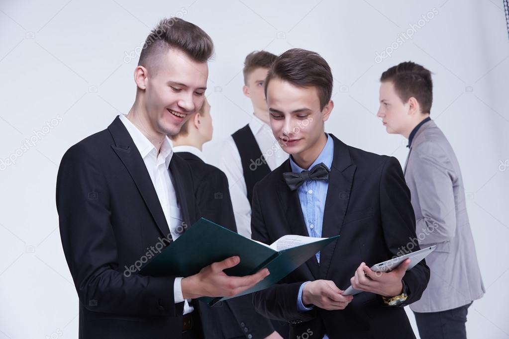 Businessmen team having meeting