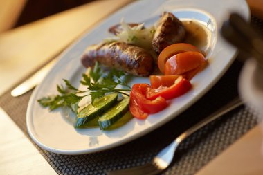 lezzetli sıcak meze