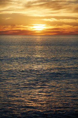 günbatımı üzerinde deniz Güney Afrika