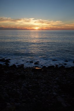 günbatımı üzerinde deniz Güney Afrika