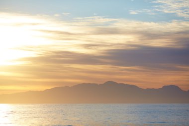 günbatımı üzerinde deniz Güney Afrika