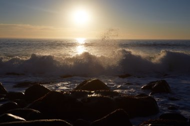 günbatımı üzerinde deniz Güney Afrika