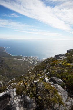 Güney Afrika'da dağ manzarası