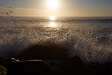 günbatımı üzerinde deniz Güney Afrika