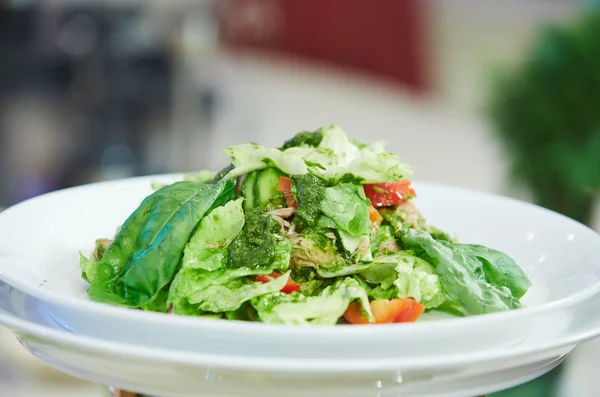 Salade de légumes sur assiette — Photo