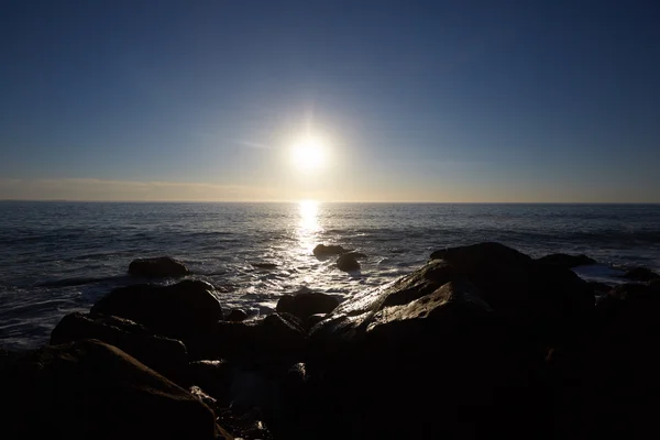 Por do sol sobre o mar na África do Sul — Fotografia de Stock