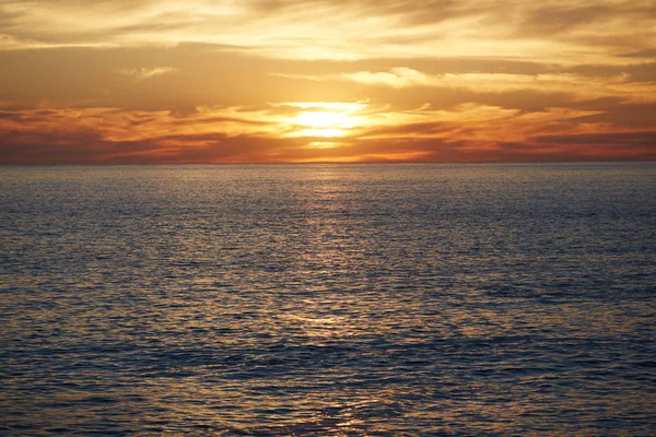 Solnedgång över havet i Sydafrika — Stockfoto